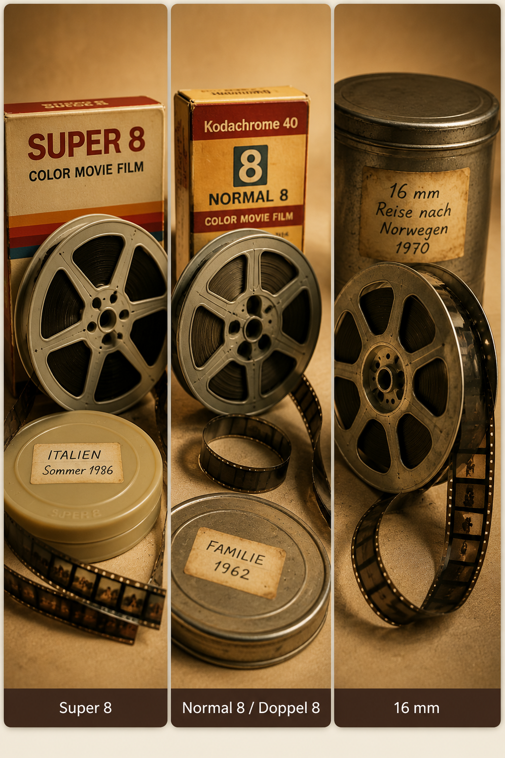 Super 8-Normal 8-16 mm