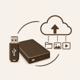 USB-Festplatte-Cloud